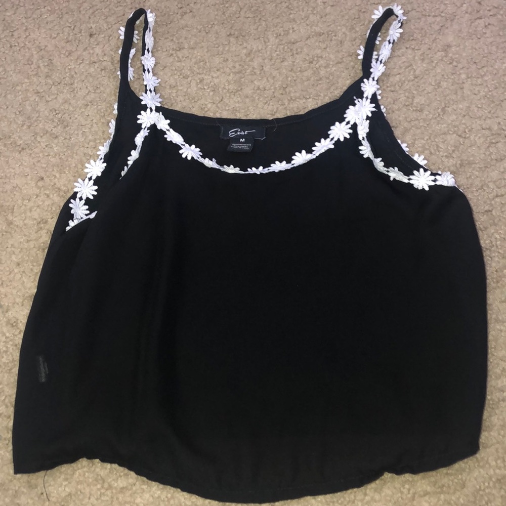 Black tank top
